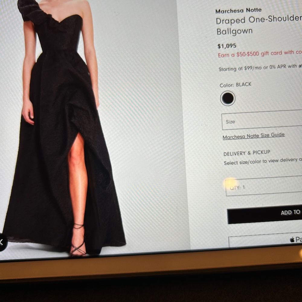 Marchesa  Notte gown  size 2